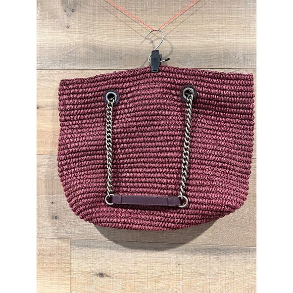 Kurt Geiger London Womens Purple Chelsea Raffia Large Tote Hand Bag - Picture 6 of 10